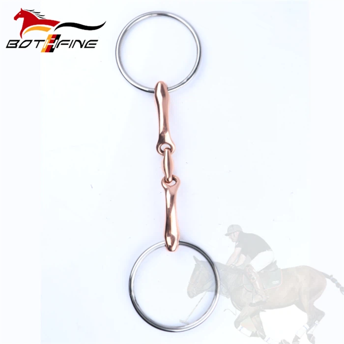 Copper Mouth Oval Link Loose Ring Snaffle Bit Copper Mouth Oval Link Loose Ring Snaffle Bit